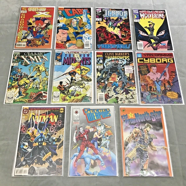 Lot Of 11 Marvel, Dc & Other Comic Books, X-Men, New Mutants, Batman, Spider-Man
