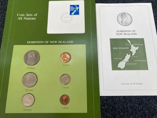 Coin Sets of All Nations - Dominion of New Zealand (Mint & COA)