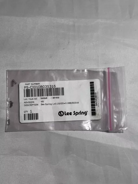 Lee Spring Compression Spring P5-CI010B03S316 L=.25 OD=.088/SS316