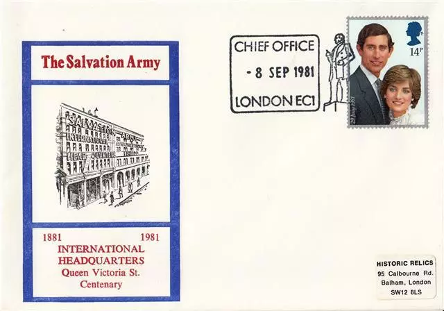 1981 Salvation Army - International HQ Centenary Cover