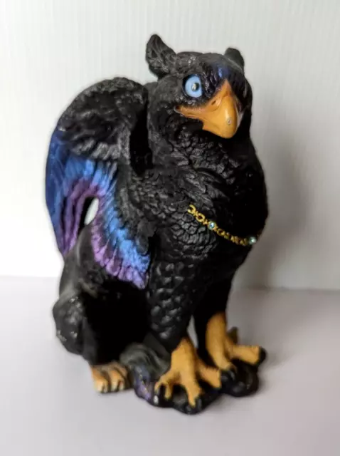 Blue Eyes Windstone Editions Black Male Griffin Jewels Pena 1989 Fantasy Figure