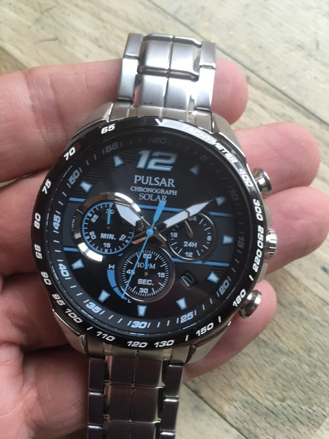PULSAR TOUGH SOLAR Mens Chronograph Watch VR42 X004 Nice Order Hardly Used 39.99 PicClick UK