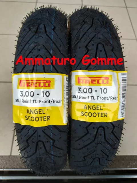 COPPIA 3.00-10 50J DOT/AnnoFine 2023 PIRELLI ANGEL SCOOTER X PIAGGIO VESPA GOMME