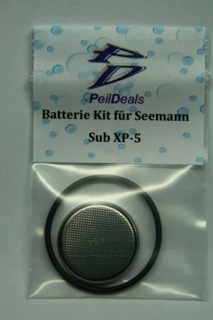 Batterie - Kit- Set  für Tauchcomputer Seemann Sub XP5 incl. O-Ring