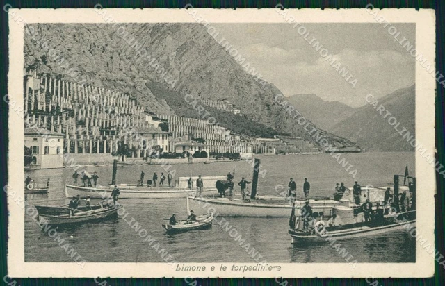 Brescia Limone Torpediniere Lago di Garda cartolina QT4764