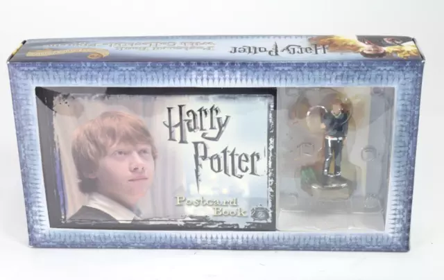 HARRY POTTER POSTCARD Book with Limited Edition Ron Weasley Figure