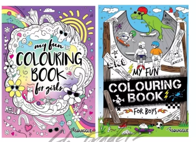 KIDS Activity Colouring Books For  Boys / Girls A4 Children Colouring Books