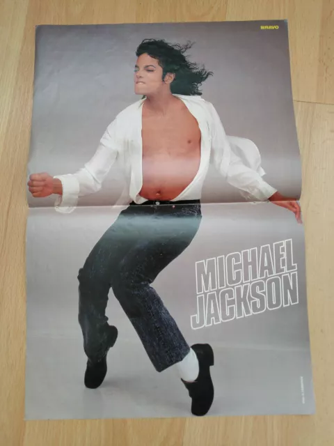 Bravo Doppelposter mit Michael Jackson und Sänger Bryan Adams DIN A3 41 x 28 cm