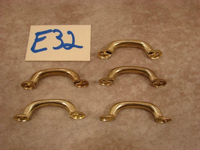 E32B Lot Vintage Brass Tone Drawer Pulls Dresser Cabinet Pull Handle