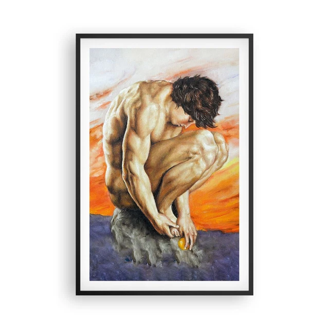 Affiche Poster 60x60cm Tableaux Image Photo Lignes Vagues Lumi?re Wall