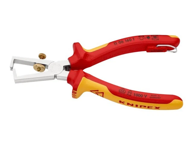 KNIPEX Stripping pliers insulated Insulation Stripper with tether 11 06 160 T