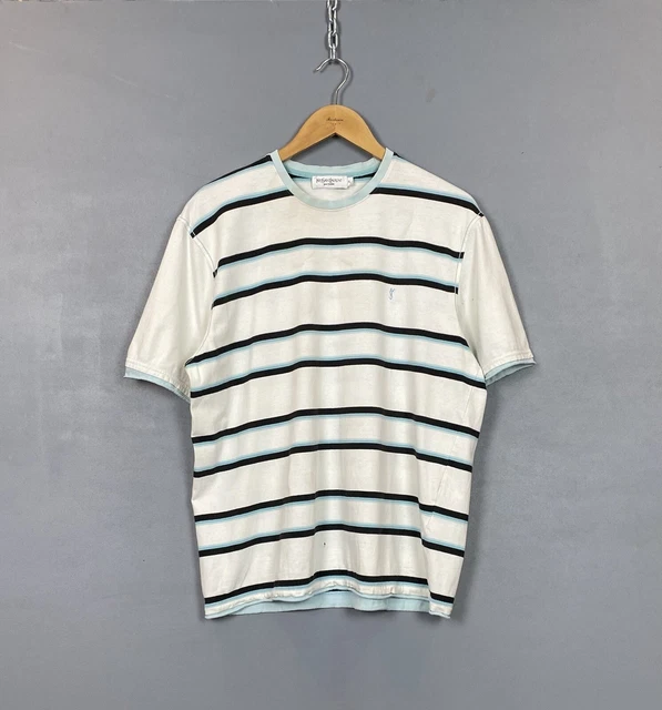 T SHIRT TOP SAINT Laurent taglia XL stampata parte girocollo made