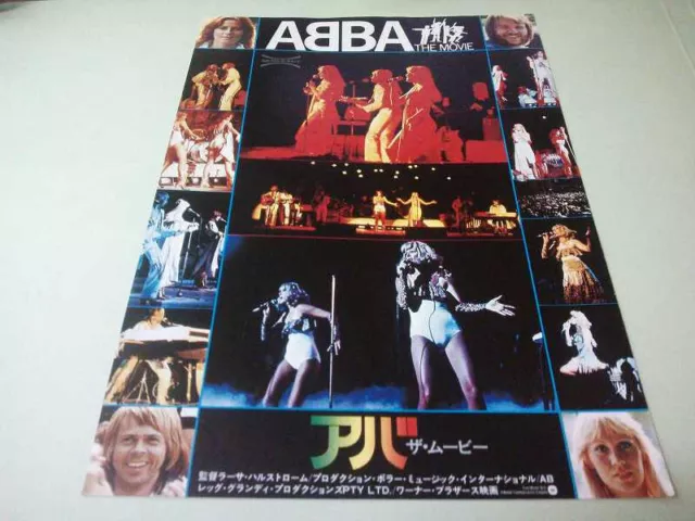 Abba The Movie Japan Flyer 1978 Handbill Ad Leaflet