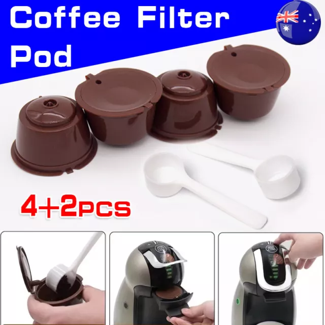 2 Sets Coffee Filter Pod dolce gusto Nescafe Capsule Cup Reusable Pod Refillable