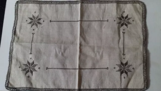 Vintage Cyprus Traditional Greek Lefkara Hand Made Table Cloth