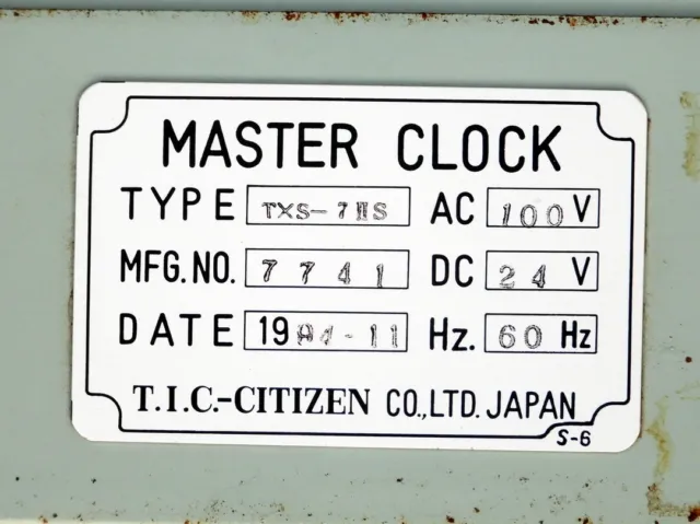 Tic Citizen Japan Typ TXS-7 Schiff Marine Navigation Master Uhr Deck Watch 8