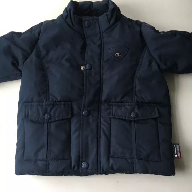CHAMPION COAT BABY Boys Blue Puffer 18 Months Age 1.5 years Light Warm Navy
