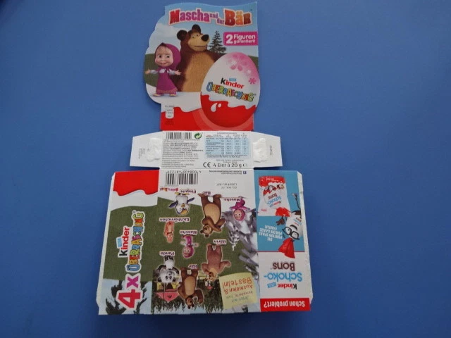 4er Pack - 2017 - Masha und der Bär zum ausmalen