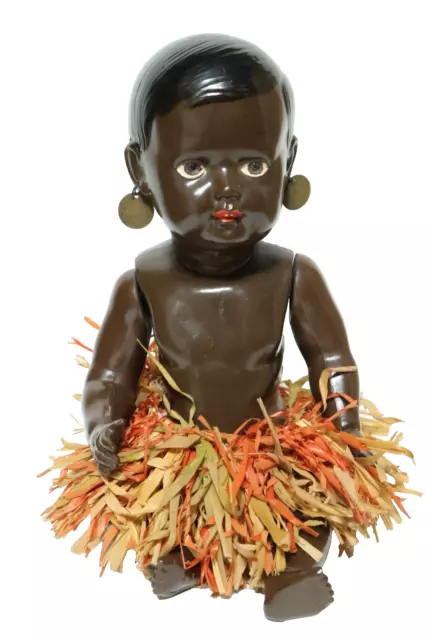 Antiguo Colorido Oscuro Cellba Muñeca Cellbapuppe Marrón 29 Dunkelfarbig