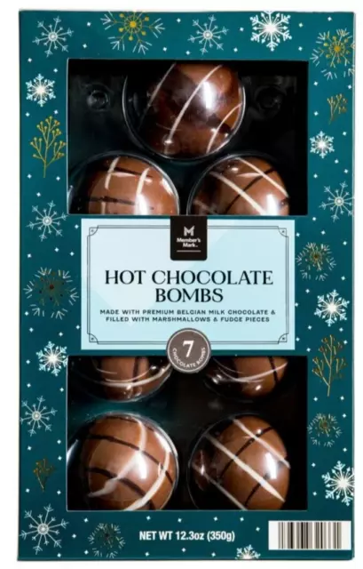 2 Boxes (14 ct) - Belgian Hot Chocolate Bombs with Marshmallows - Free shipping!