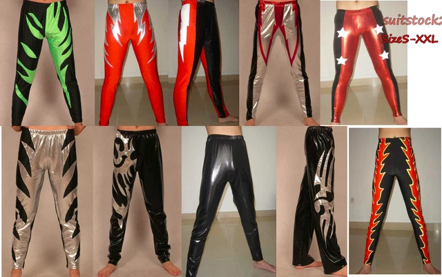 SPANDEX ZENTAI COSTUME Wrestling Tights Pants Trousers size S XXL