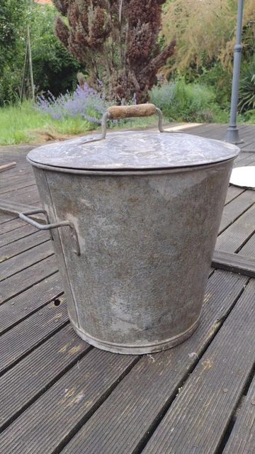 Lessieveuse Bucket GRANDE BASSINE LESSIVEUSE Ancienne En Zinc / Galva Vintage EUR 25,00 ...