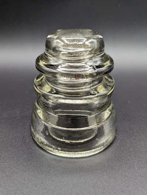 Armstrong's DP1 2 68 Made in the U.S.A Telephone Clear Glass Insulator