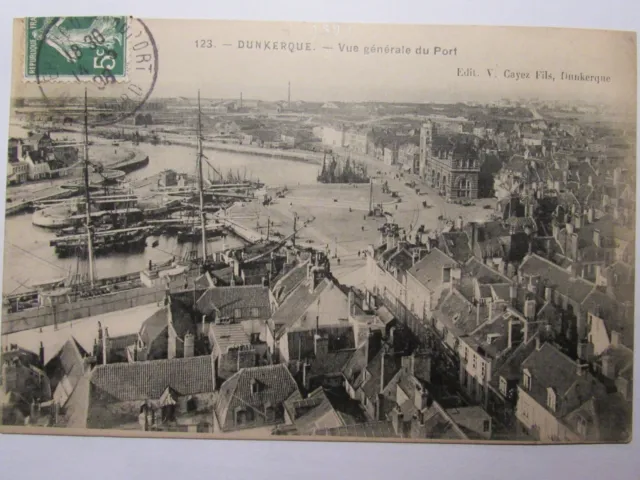 01J5 Cpa 59- Ancienne Carte Postale Dunkerque - Vue Generale Du Port