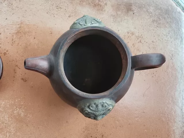 Chinese Yixing Brown Clay Small Teapot 2