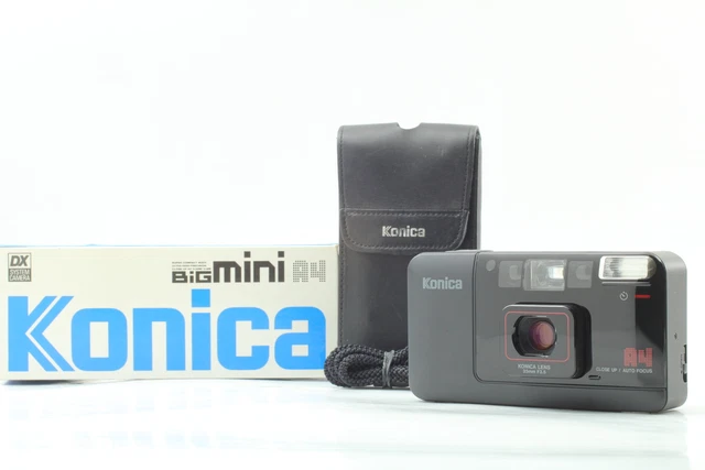 [NEAR MINT W/Box] Konica Big Mini A4 Point & Shoot 35mm Film Camera From JAPAN