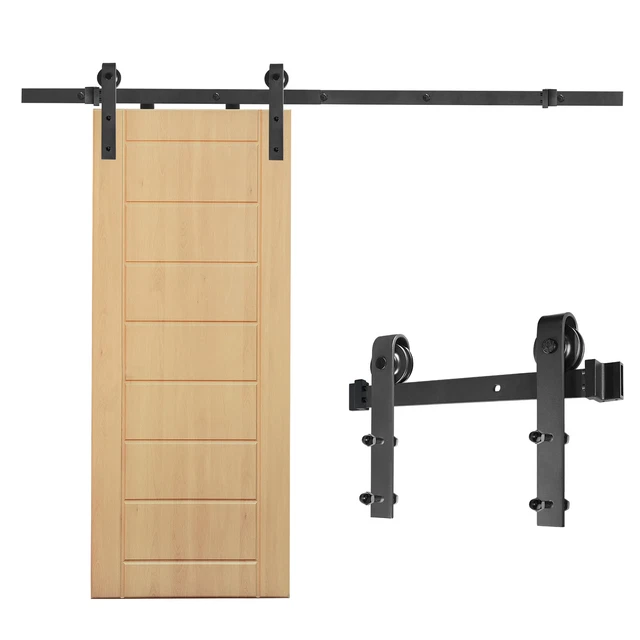 200 cm Schiebetürbeschlag Holztür Schiebetürsystem Laufschiene Zubehörteil Set