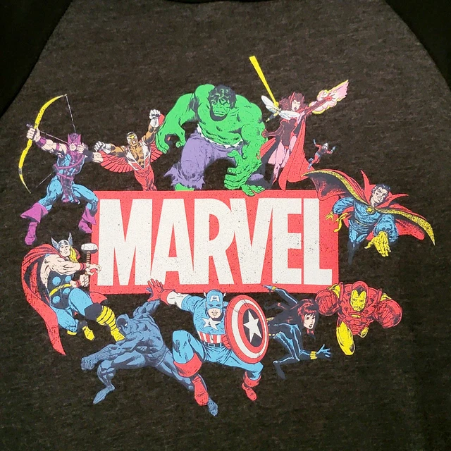MARVEL COMICS HOODIE Mens SWEATSHIRT LG L HULK SPIDERMAN THOR CPT AMERICA NWT