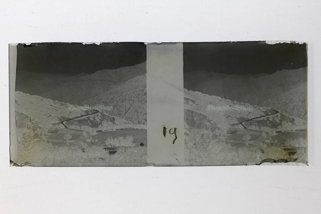 France Suisse Montagne Photo Stereo NEGATIF PL46ThN1n1 Plaque de verre Vintage