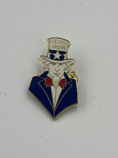 Red White Blue Uncle Sam Figure Brooch pin Piedmont Pacers