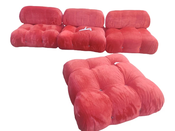 Quattro Pouf Modello Camaleonda di Bellini originali - Design Iconico anni '70