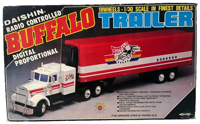 DAISHIN 1/30 2013 Radio Controller 18 Wheels Buffalo Trailer Truck