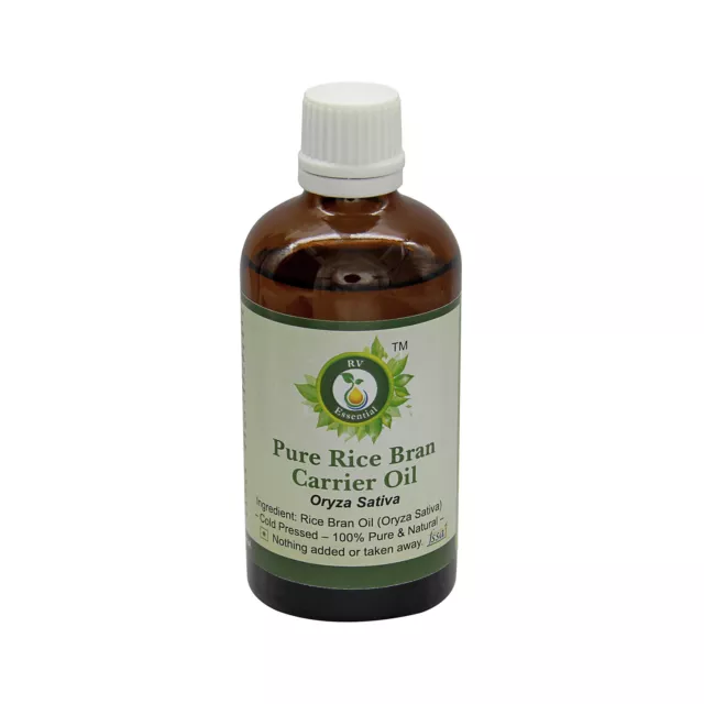 Pure Huile de Riz Oryza Sativa Froid Pressé Uncut Naturel Pour Peau les Cheveux