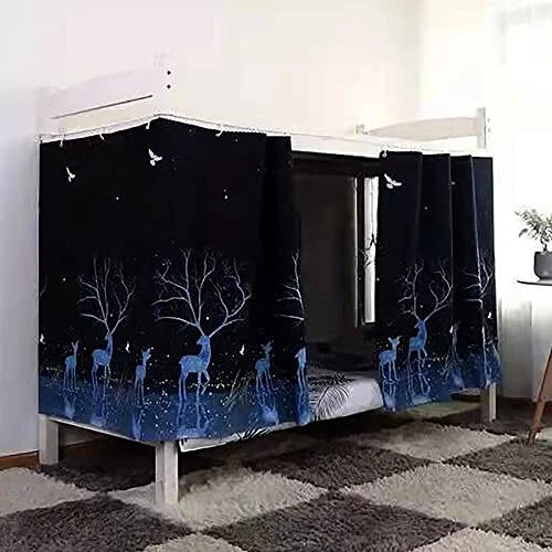 Dormitory Bunk Bed Curtains Single Bed Tent Curtain Privacy Shading ... Dormitory Bunk Bed Curtains Single Bed Tent Curtain Privacy Shading ...