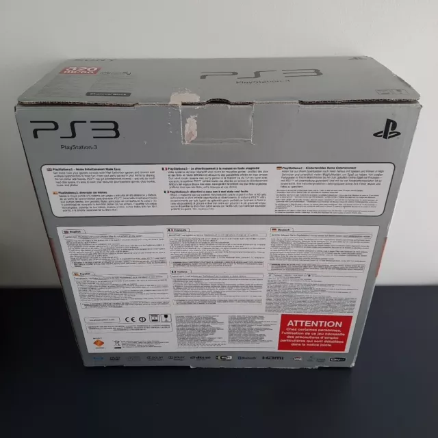Boite Sony PlayStation 3 Slim Charcoal Black Ps3 320Go CECH-3004B empty box 2