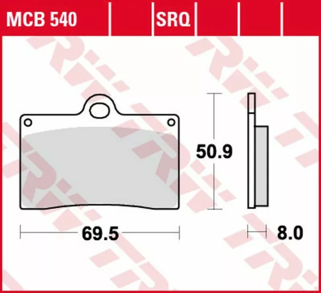 TRW Sinter Street Renn Bremsbeläge vorne für KTM Duke 400 LC4 , Duke II 640