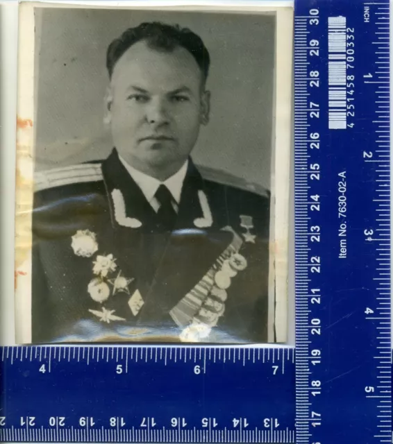 WW Vintage pilot War heroes USSR Reznichenko Photo airplane aviation Badge