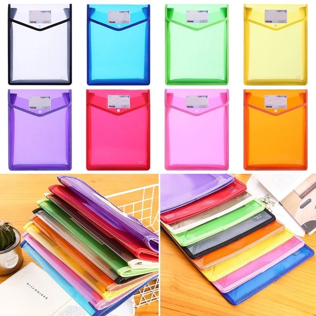 STORAGE POUCH A5 File Folders File Organizer Envelope Folder Document ...