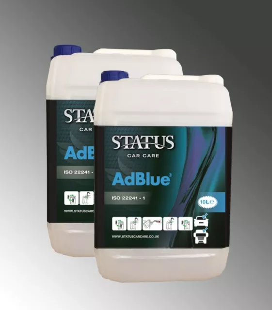 STATUS ISO22241- 1 AdBlue 2 x 10 litre DEF Ad Blue 20 Litre & Free
