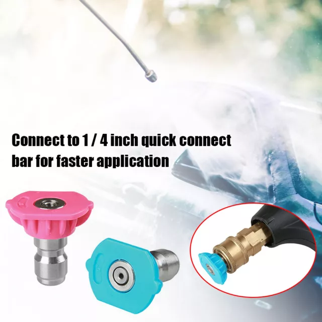 2pcs Second Story Pressure Washer Nozzle Tips 1/4 inch Quick Connect 4000PS