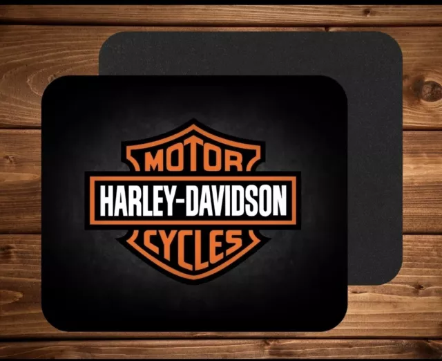 Tappetino mouse Mousepad  " HARLEY DAVIDSON " - fatto a mano