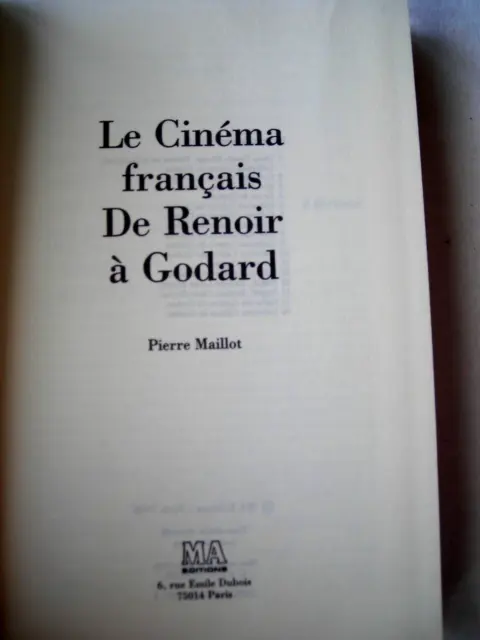003077 - Le cinéma français - De Renoir à Godard (Pierre Maillot) [cinema,film] 2