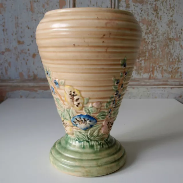 Tall Vintage Price Brothers Endon Springtime Floral Vase