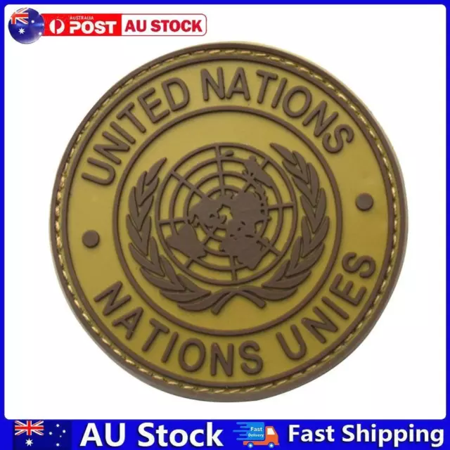 International U.N UN United Nations Genuine Shoulder Patch Badge Mud Color AU