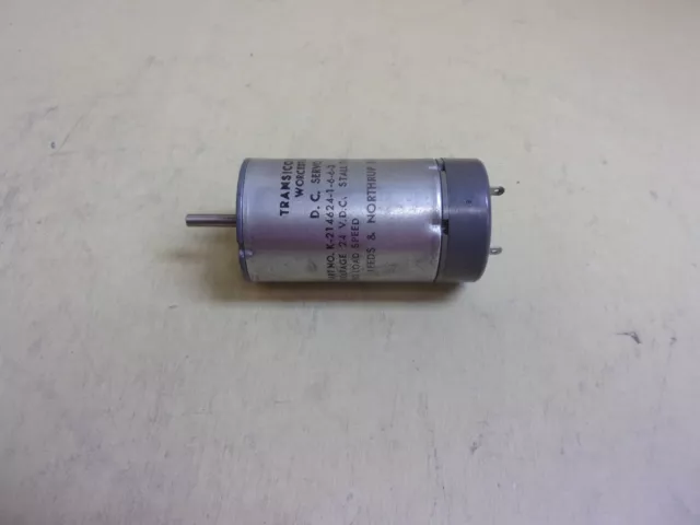 Transicoil / Leeds & Northrup K-214624-1-6-6-3 DC Servo Motor, 24 VDC, 8800 RPM