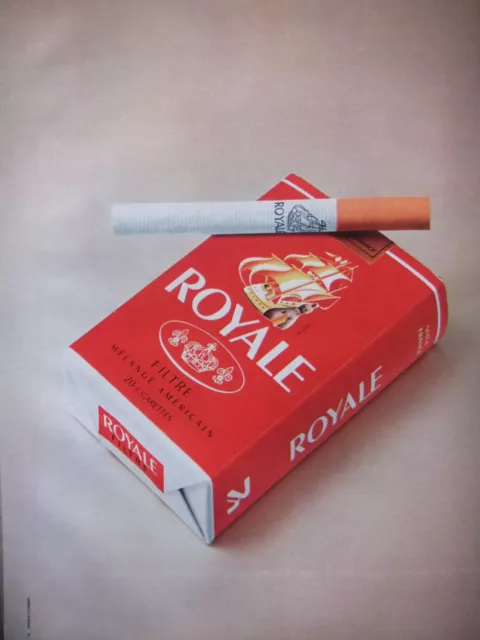 Publicité De Presse 1978 Cigarettes Royale Filtre Mélange Americain- Tabac